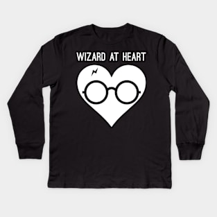 Wizard At Heart Kids Long Sleeve T-Shirt